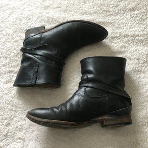 Frye flat ankle boots
